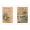 Homeroots Set Of Two Living on the Lake 1 White Framed Print Wall Art, 2PK 406174 - alternate 1
