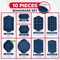 Bakkenamster BAKKEN Kitchen Baking Pan Set, Oven Safe Tray, Up To 450 Deg F, 10PK BKBSBLUE10 - alternate 5