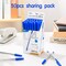 Deli Capped Ballpoint Pen 1.0mm, Blue Ink, Smooth Low-Viscosity, 50PK EQ4-BL - alternate 3