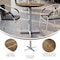 Flash Furniture Commercial All-Weather 31.25" Natural HPL Tabletop with Silver X Base ST-RD31-NAT-T2222S-GG - alternate 9