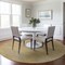 Homeroots 8' Gold And Ivory Round Geometric Washable Indoor Outdoor Area Rug 598742 - alternate 7