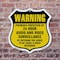 Signmission 24 Hour Surveillance Shield Sign Warning, 6 inch X 6 inch, Plastic Sign, 2PK SHI-P-2PACK-6-354 - alternate 6