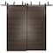 Sartodoors Sliding Closet Barn Bypass Doors, Planum 0010 Chocolate Ash, Sturdy Top Mount 6.6ft Rails Hardware PLANUM0010BBB-CA-60 - alternate 6