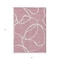Homeroots 5' X 8' Pink And Ivory Abstract Washable Indoor Outdoor Area Rug 597500 - alternate 7