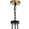 Jonathan Y Edison 20" 3-Light Metal LED Pendant, Black/Brass Gold JYL6137A - alternate 8