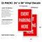 Signmission Event Parking Here, Vinyl Decals Only 24 Inch x 36 Inch, Vinyl Decal, 2PK DSB-2436-2PACK-Event Parking Here - alternate 2