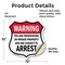 Signmission No Trespassing Shield Sign Warning You A, 12 Inch X 12 Inch, Vinyl Decal SHI-D-12-423 - alternate 4