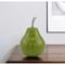Homeroots 11" Green Buffed Aluminum Pear Sculpture 354601 - alternate 4