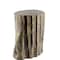 Homeroots 7" Brown And Gold Resin Modern Abstract Tree Stump Decorative Box 608683 - alternate 4