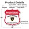 Signmission Bilingual No Loitering Shield Sign Polic, 12 Inch X 12 Inch, Plastic Sign SHI-P-12-365 - alternate 5