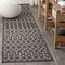 Jonathan Y Ourika Moroccan Geometric Textured Weave Black/Gray 2 ft. x 10 ft. Indoor/Outdoor Runner Rug SMB108F-210 - alternate 1
