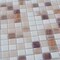 Apollo Tile Mingles 12 in. x 12 in. Glossy White and Brown Glass Mosaic Wall and Floor Tile 20 sqft/case, 20PK NAVAJO MIX 1A - alternate 6