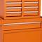 Homeroots Set of Two Orange Multi-Tier Steel Rolling Cabinet With Lid, 2PK 714593 - alternate 6