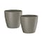 Crescent Garden Eva 14" Round Houseplant Pot - No Drain Hole, Latte, 2PK AZ011670C - alternate 1