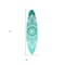 Homeroots 76" X 18" Blue and White Surfboard Floral Medallion Wood Wall Decor 370402 - alternate 5