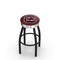 Holland Bar Stool Co 25" Blk Wrinkle South Carolina Swivel Bar Stool, Chrome Ring L8B3C25SouCar - alternate 1