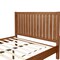 Homeroots Brown Shiplap Texture Solid Wood Queen Bed Frame 523624 - alternate 5