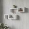 Homeroots 24in Two Shelves Solid Wood Wall Mounted Shelving Unit 399286 - alternate 3