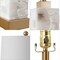 Jonathan Y Eloise 23" Coastal Glam Rectangular Alabaster/Metal LED Table Lamp w/Nightlight Base, White/Gold Pain JYL6202A - alternate 9