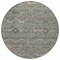Homeroots 8' Pewter Round Floral Washable Indoor Outdoor Area Rug 607352 - alternate 7