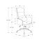 Monarch Specialties Office Chair, Swivel, Adjustable Height, Armrests, Ergonomic, Work, Blk Leather Look, Chrome Metal I 7323 - alternate 9