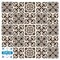 Homeroots 6" X 6" Cream And Black Mosaic Peel And Stick Removable Tiles 390775 - alternate 4