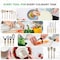 Nutrichef 54-Piece Marble Non-Stick Cookware and Bakeware Set, Professional Home Kitchen Collection with NCCW54TBR - alternate 4