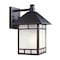 Homeroots Antique Bronze Frosted Glass Lantern Wall Light 398640 - alternate 5