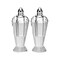 Homeroots Set of Two Clear And Silver Crystal Geometric Pepper Shakers 376102 - alternate 1