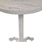 Homeroots 22" White Solid Wood and Metal Height Adjustable Round Pedestal End Table 632720 - alternate 7