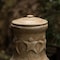 Vintiquewise Outdoor Beige Clay Chimenea Maya Design Fire Pit with Metal Stand QI004350 - alternate 4