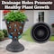 Pure Garden 2-Pack Outdoor Urn Planters 16x18IN for Porch, Patio or Entryway, Gray 50-LG1434 - alternate 8