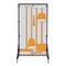5S Supplies Housekeeping Shadow Board Broom Station V3, Gray / Orange Shadows, Kit, No Text HSB-V3-GRAY/ORANGE-KIT-NO TEXT - alternate 1