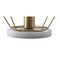 Jonathan Y James 10" MidCentury Glam Metal/Marble Geometric LED Table Lamp, Brass JYL1047A - alternate 8
