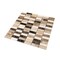 Apollo Tile 12x12 Emperador Dark, Beige Travertine Marble Polished Floor and Wall Mosaic Tile 5 sqft/case, 5PK APL013288MPA - alternate 7