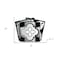 Homeroots 5" X 5" Black White And Gray Mosaic Peel And Stick Removable Tiles 390924 - alternate 5