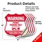 Signmission No Parking Without Permit Shield Sign Wa, 4 inch X 4 inch, Vinyl Decal, 5PK SHI-D-5PACK-4-398 - alternate 4