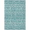 Homeroots 3' X 5' Teal Blue And Ivory Southwestern Washable Indoor Outdoor Area Rug 594190 - alternate 8