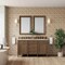James Martin Vanities Brittany 60" Double Vanity, Saddle Brown, w/ 3 CM Siberian Silestone Top 650-V60D-SBR-3SFR - alternate 6