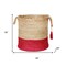 Homeroots 19" Tan Jute Basket 704891 - alternate 3