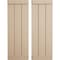Ekena Millwork Rustic Three Board Joined Board-n-Batten Rough Sawn Faux Wood Shutters w/End Batten, 16 1/2"W x 62"H SHUBJE16X62RSPR - alternate 1