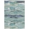 Homeroots 9' X 12' Sage Teal Blue And Navy Blue Abstract Washable Indoor Outdoor Area Rug 612483 - alternate 7
