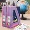 Acrimet Magazine File Holder Vertical Rack, Durable Plastic Desk Organizer, Clear Pink, 2PK 277.8 - alternate 7