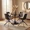 Leisuremod Bristol Round MDF Dining Table - Pedestal Base Kitchen Table, Modern Style BTBL-B31BLMT - alternate 7