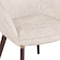 Leisuremod Elias Dining Chair Upholstered in Leather Velvet and Powder Coated Iron Legs, 2PK EDC21BG-2 - alternate 9