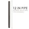 Ace Trading - Nipple 1/2 in. MIP each X 1/2 in. D MIP Black Steel 12 in. L Nipple 302U12X12 - alternate 7