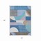 Homeroots 10' X 14' Sky Blue Teal Blue And Brown Geometric Washable Indoor Outdoor Area Rug 616747 - alternate 8