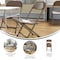 Flash Furniture Kids Brown Plastic Folding Chair, PK2 2-Y-KID-BN-GG - alternate 7