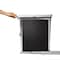 Simplehuman 30 L Rectangular Pull-Out Can, Black, Plastic, 9.8 in CW1124 - alternate 4