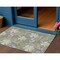 Homeroots 3' X 5' Gray Beige And Olive Green Botanical Leaves Washable Indoor Outdoor Area Rug 618400 - alternate 1